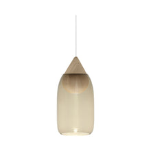 Load image into Gallery viewer, Liuku Drop Pendant Light in Natural / Smoked Shade.
