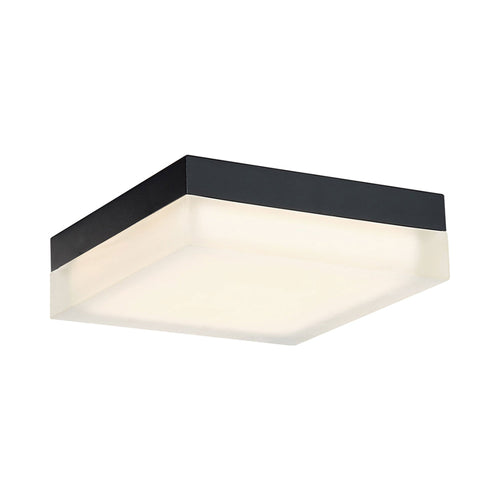 Matrix Square LED Flush Mount Ceiling Light in Black and White.