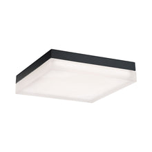 Load image into Gallery viewer, Matrix Square LED Flush Mount Ceiling Light in Large/Black.
