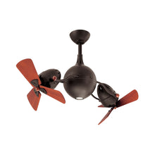Load image into Gallery viewer, Acqua Indoor / Outdoor Ceiling Fan in Textured Bronze/Mahogany.
