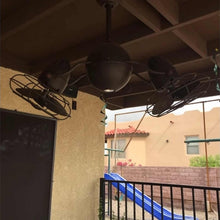 Load image into Gallery viewer, Acqua Indoor / Outdoor Ceiling Fan in living room.
