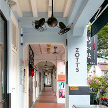 Load image into Gallery viewer, Acqua Indoor / Outdoor Ceiling Fan in living room.
