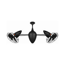 Load image into Gallery viewer, Ar Ruthiane Ceiling Fan in Matte Black (Metal).
