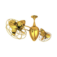 Load image into Gallery viewer, Ar Ruthiane Ceiling Fan in Ouro (Metal).
