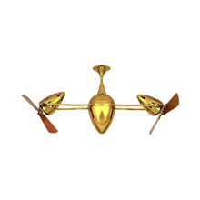 Load image into Gallery viewer, Ar Ruthiane Ceiling Fan in Ouro (Wood).

