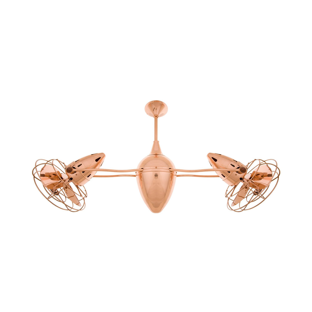 Ar Ruthiane Ceiling Fan in Polished Copper (Metal).