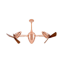 Load image into Gallery viewer, Ar Ruthiane Ceiling Fan in Polished Copper (Wood).
