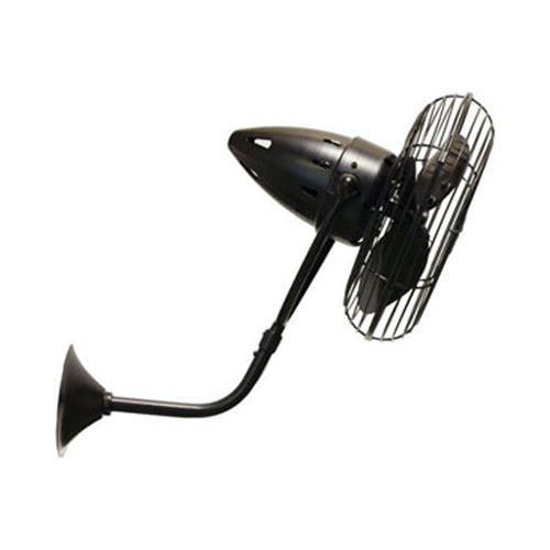 Bruna Parede Wall Fan in Black.