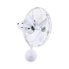 Load image into Gallery viewer, Bruna Parede Wall Fan in White.
