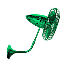 Load image into Gallery viewer, Bruna Parede Wall Fan in Esmerelda.

