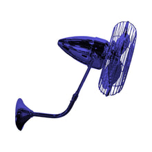 Load image into Gallery viewer, Bruna Parede Wall Fan in Safira.

