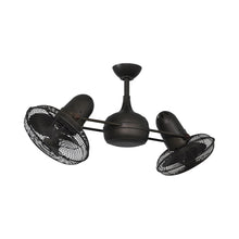 Load image into Gallery viewer, Dagny Indoor / Outdoor LED Dual Ceiling Fan in Textured Bronze (Metal) Without Light Kit.
