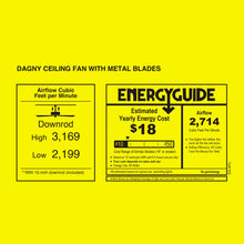 Load image into Gallery viewer, Dagny Indoor / Outdoor LED Dual Ceiling Fan.
