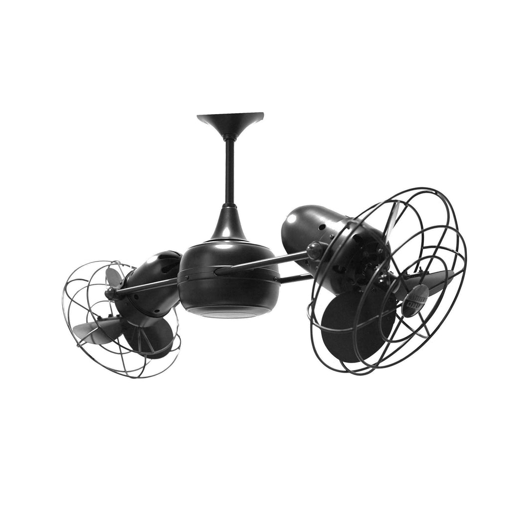 Duplo-Dinamico Ceiling Fan in Black (Metal)