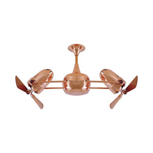 Load image into Gallery viewer, Duplo-Dinamico Ceiling Fan in Polished Copper (Wood)

