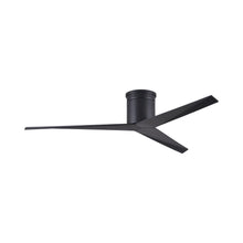 Load image into Gallery viewer, Eliza Outdoor Flush Mount Ceiling Fan in Matte Black/Matte Black.
