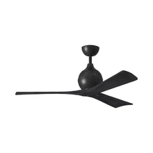 Load image into Gallery viewer, Irene Ceiling Fan in Matte Black/Matte Black (3-Blade/52-Inch).
