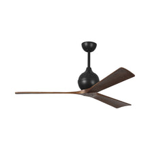 Load image into Gallery viewer, Irene Ceiling Fan in Matte Black/Walnut (3-Blade/60-Inch).
