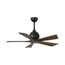 Load image into Gallery viewer, Irene Ceiling Fan in Matte Black/Walnut (5-Blade/42-Inch).
