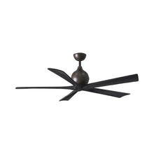 Load image into Gallery viewer, Irene Ceiling Fan in Textured Bronze/Matte Black (5-Blade/60-Inch).
