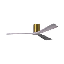 Load image into Gallery viewer, Irene IR3H Indoor / Outdoor Ceiling Fan in Brushed Brass/Barn Wood (60-Inch).
