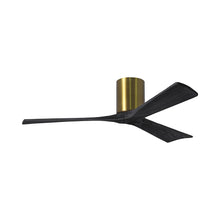 Load image into Gallery viewer, Irene IR3H Indoor / Outdoor Ceiling Fan in Brushed Brass/Matte Black (52-Inch).
