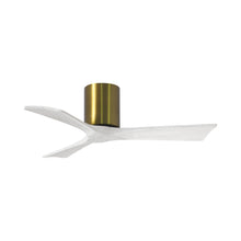 Load image into Gallery viewer, Irene IR3H Indoor / Outdoor Ceiling Fan in Brushed Brass/Matte White (42-Inch).
