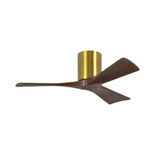Load image into Gallery viewer, Irene IR3H Indoor / Outdoor Ceiling Fan in Brushed Brass/Walnut (42-Inch).
