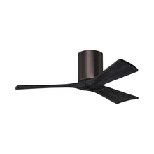 Load image into Gallery viewer, Irene IR3H Indoor / Outdoor Ceiling Fan in Brushed Bronze/Matte Black (42-Inch).
