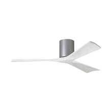 Load image into Gallery viewer, Irene IR3H Indoor / Outdoor Ceiling Fan in Brushed Nickel/Matte White (52-Inch).
