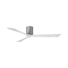 Load image into Gallery viewer, Irene IR3H Indoor / Outdoor Ceiling Fan in Brushed Nickel/Matte White (60-Inch).
