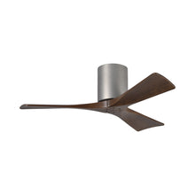 Load image into Gallery viewer, Irene IR3H Indoor / Outdoor Ceiling Fan in Brushed Nickel/Walnut (42-Inch).
