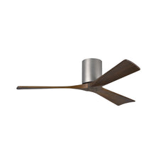 Load image into Gallery viewer, Irene IR3H Indoor / Outdoor Ceiling Fan in Brushed Nickel/Walnut (52-Inch).
