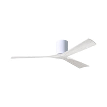 Load image into Gallery viewer, Irene IR3H Indoor / Outdoor Flush Mount Ceiling Fan in Gloss White/Matte White (60-Inch).
