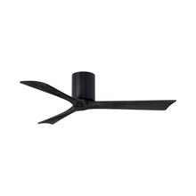 Load image into Gallery viewer, Irene IR3H Indoor / Outdoor Flush Mount Ceiling Fan in Matte Black/Matte Black (52-Inch).
