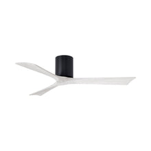 Load image into Gallery viewer, Irene IR3H Indoor / Outdoor Flush Mount Ceiling Fan in Matte Black/Matte White (52-Inch).
