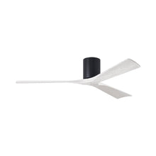Load image into Gallery viewer, Irene IR3H Indoor / Outdoor Flush Mount Ceiling Fan in Matte Black/Matte White (60-Inch).
