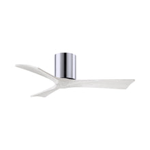 Load image into Gallery viewer, Irene IR3H Indoor / Outdoor Flush Mount Ceiling Fan in Polished Chrome/Matte White (42-Inch).
