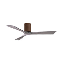 Load image into Gallery viewer, Irene IR3H Indoor / Outdoor Flush Mount Ceiling Fan in Walnut/Barn Wood (52-Inch).
