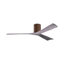 Load image into Gallery viewer, Irene IR3H Indoor / Outdoor Flush Mount Ceiling Fan in Walnut/Barn Wood (60-Inch).
