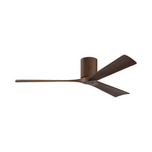 Load image into Gallery viewer, Irene IR3H Indoor / Outdoor Flush Mount Ceiling Fan in Walnut/Walnut (60-Inch).
