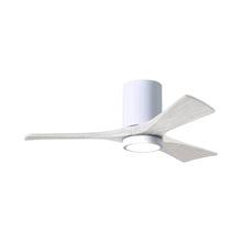Load image into Gallery viewer, Irene IR3HLK LED Flush Mount Ceiling Fan in Gloss White/Matte White (42-Inch).
