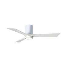 Load image into Gallery viewer, Irene IR3HLK LED Flush Mount Ceiling Fan in Gloss White/Matte White (52-Inch).
