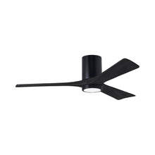 Load image into Gallery viewer, Irene IR3HLK LED Flush Mount Ceiling Fan in Matte Black/Matte Black (52-Inch).
