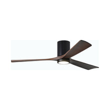 Load image into Gallery viewer, Irene IR3HLK LED Flush Mount Ceiling Fan in Matte Black/Walnut (60-Inch).
