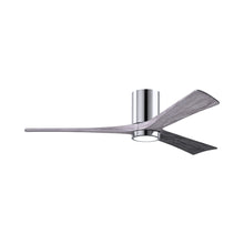 Load image into Gallery viewer, Irene IR3HLK LED Flush Mount Ceiling Fan in Polished Chrome/Barn Wood (60-Inch).
