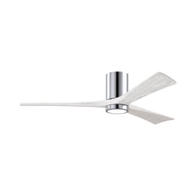 Load image into Gallery viewer, Irene IR3HLK LED Flush Mount Ceiling Fan in Polished Chrome/Matte White (60-Inch).
