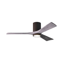 Load image into Gallery viewer, Irene IR3HLK LED Flush Mount Ceiling Fan in Textured Bronze/Barn Wood (52-Inch).
