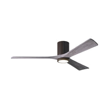 Load image into Gallery viewer, Irene IR3HLK LED Flush Mount Ceiling Fan in Textured Bronze/Barn Wood (60-Inch).
