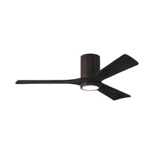 Load image into Gallery viewer, Irene IR3HLK LED Flush Mount Ceiling Fan in Textured Bronze/Matte Black (52-Inch).
